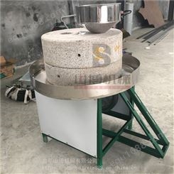 山东潍坊艾绒石磨机 仿古式电动石磨艾绒加工设备 出绒量高