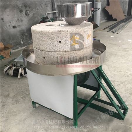 山东潍坊艾绒石磨机 仿古式电动石磨艾绒加工设备 出绒量高