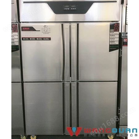 冷藏冷冻双温保鲜柜 旺泉不锈钢风冷立式冰柜价格