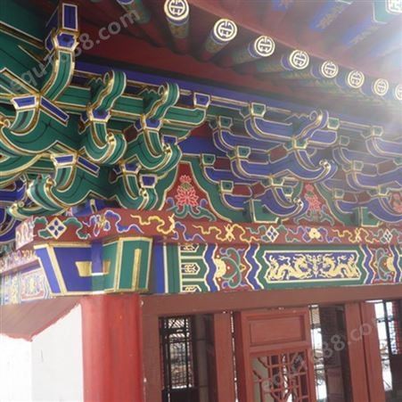 光盛 潮州古建牌坊彩绘 揭阳传统牌坊牌楼彩画