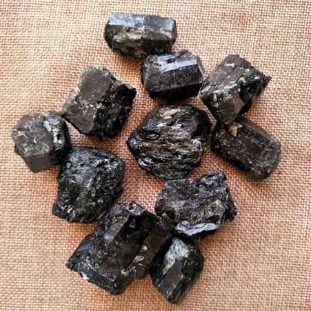 晶体电气石 电气石粉 汗蒸房 盘浴用电气石砂 黑色托玛琳颗粒