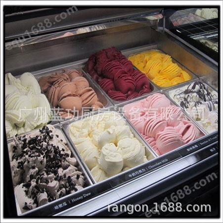 硬质冰激凌展示冰柜冷冻柜雪糕柜可定制商用冰淇淋展示柜-国顶商厨