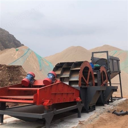 大型洗砂生产线设备 成套洗沙机械支持定制 运行稳定 性能优良