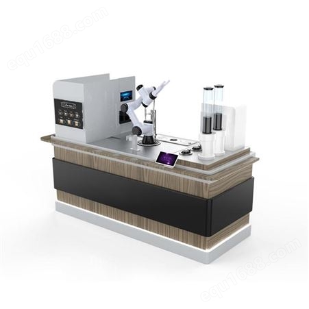 创靖杰 咖啡机器人吧台式 自动现磨豆自助咖啡机器人 咖啡自动售卖机