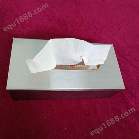 304不锈钢长方形纸巾盒包边设计防水防腐可开孔壁挂免打孔北京