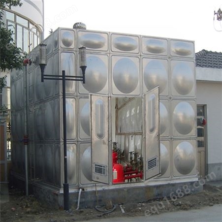 304不锈钢水箱水泵一体式智能化水箱   节约泵房投资的水箱