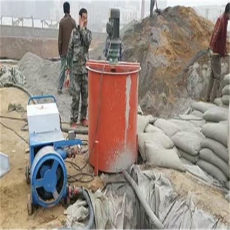 新疆晋工小型挤压式注浆机单缸活塞式灰浆泵