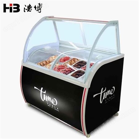 浩博工厂批发销售冰淇淋展示柜 西安冰激凌机展示柜 冰淇淋柜货到付款销售
