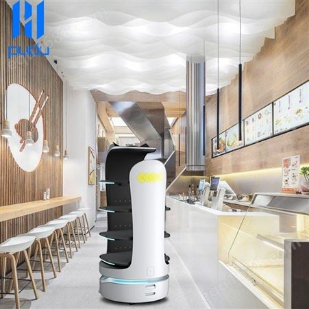 pudu迎宾传菜机器人 小型传菜机器人 普渡机器人 酒店送餐机器人