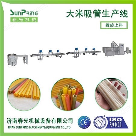 大型大米吸管自动化生产线春光机械生产厂家规格齐全