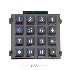 浙江宁波翔龙通讯  工业金属键盘  B660  接口有USB