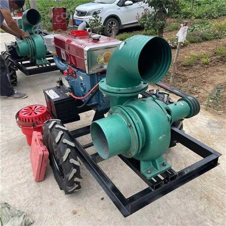 8寸柴油机抽水泵 拖车款防汛抽水泵 移动式抽水泵