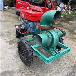8寸柴油机抽水泵 拖车款防汛抽水泵 移动式抽水泵
