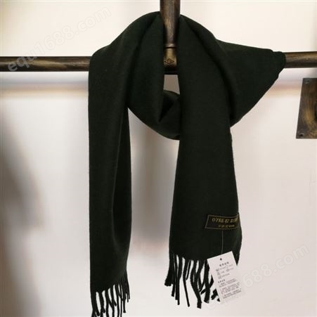 围巾生产价格 围巾量大优惠 墨绿色围巾