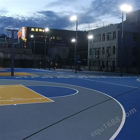 福建鼓楼区丙烯酸彩色篮球场地坪铺设 优格体育