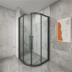 圆弧淋浴房 不锈钢边料 定制 钢化玻璃