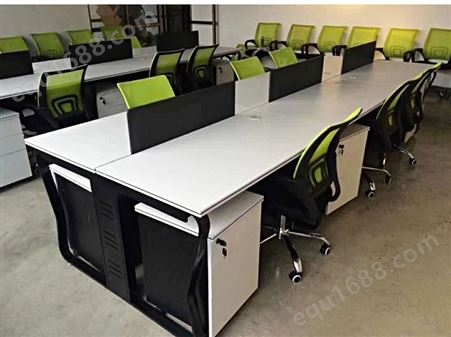 福建屏风办公桌4人位简约办工作家具组合职员办公室电脑桌椅隔断卡座办公家具