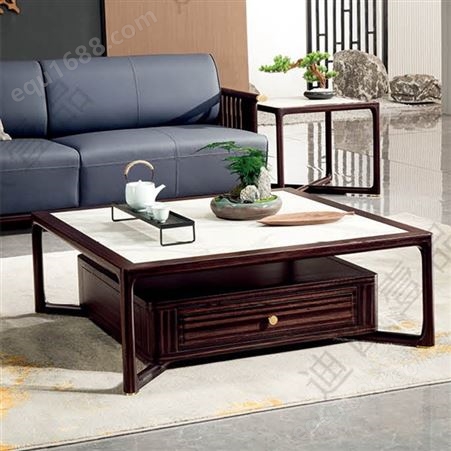 实木办公沙发组合金丝檀木休闲沙发新中式沙发配套
