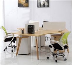 江西办公家具职员办公桌定制四人位简约现代屏风卡位双人电脑桌椅组合