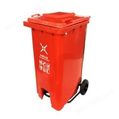 加厚四色分类可挂车垃圾桶 240L挂车环卫垃圾桶 环卫塑料120L垃圾桶